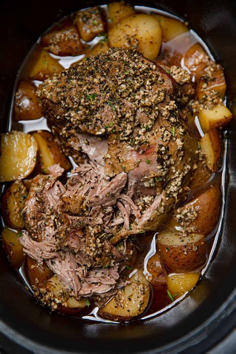 Slow Cooker Leg Of Lamb | Slow cooker lamb, Slow cooker leg of lamb recipe, Crockpot recipes beef