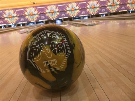 Bowling in Las Vegas with a new bowling ball.