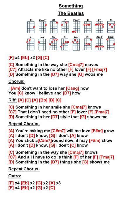 Beatles Chords Something | LookCrown