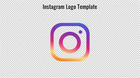 Instagram Logo Transparent PowerPoint Template & Slides