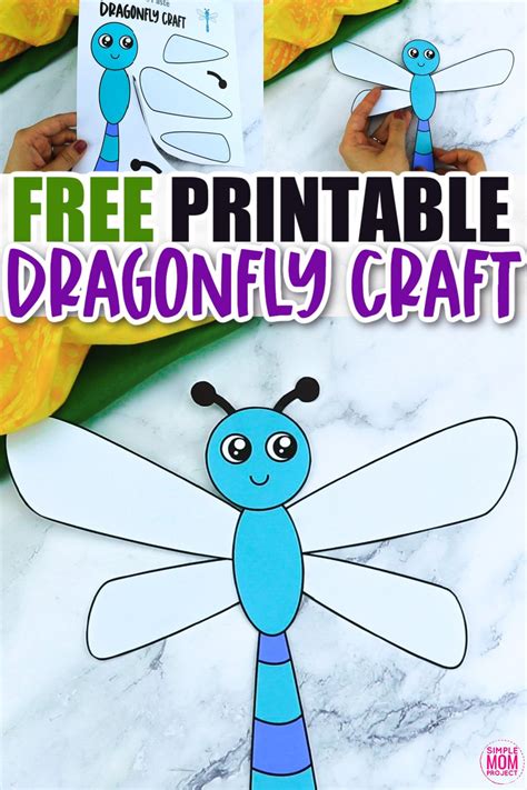 Free Printable Dragonfly Craft Template – Simple Mom Project