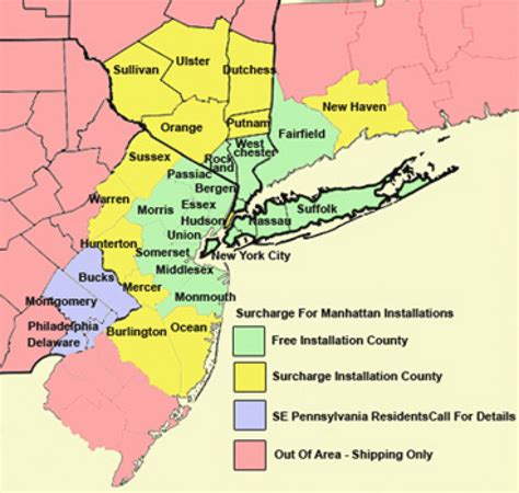 Tri State Area Map - Printable Map