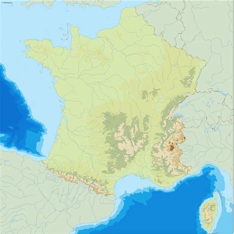 France Climate map | Order and download France Climate map