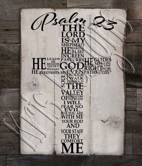 Psalm 23 Cross SVG PNG JPG - Etsy