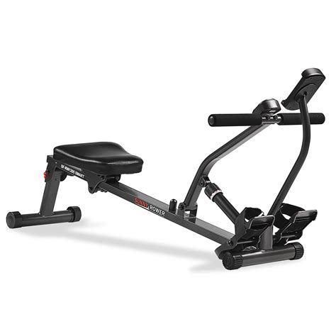 Sunny Health & Fitness Compact Adjustable Rowing Machine with 12 Levels ...