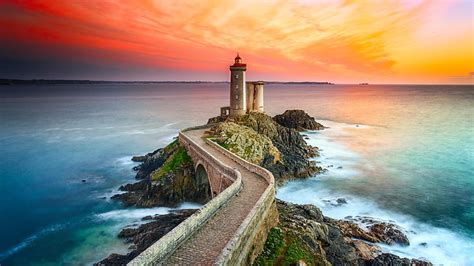 HD wallpaper: lighthouse of petit minou, phare du petit minou, france, europe | Wallpaper Flare