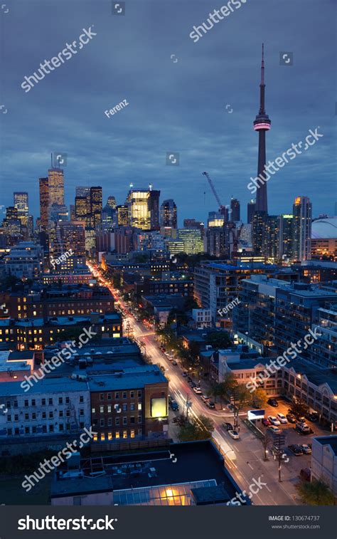 Downtown Toronto Skyline Night Stock Photo 130674737 | Shutterstock