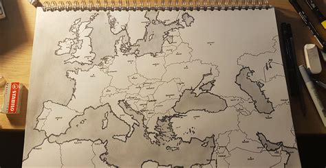 First attempt at drawing a map : r/MapPorn