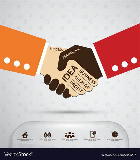 Business handshake Royalty Free Vector Image - VectorStock