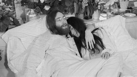 John Lennon And Yoko Ono Bed In