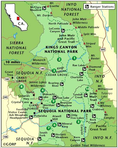 Sequoia National Park: Regions and Themes