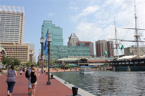 Free photo: Baltimore Inner Harbor - Baltimore, Boats, Building - Free ...