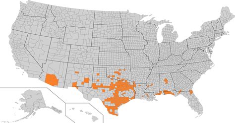 Map of all Whataburger locations by county. (Made this about 2 months ago, may be some ...