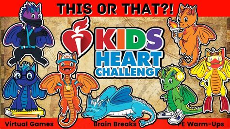 🧡💛 Kids Heart Challenge 💚💙💜 This or That! [Heart Heroes | Brain Break ...