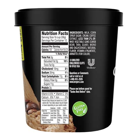 Breyers Coffee Ice Cream Nutrition Facts | Besto Blog