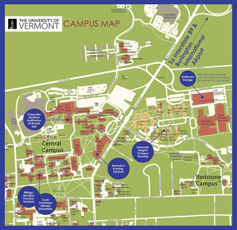 University Of Vermont Campus Map - United States Map