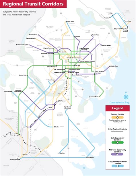 Maryland Transit Light Rail Map | Shelly Lighting