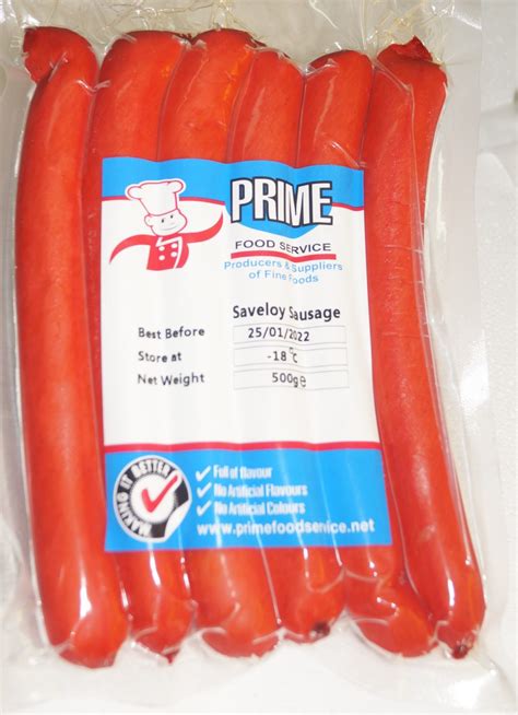 Saveloy Sausage - Prime Food Service