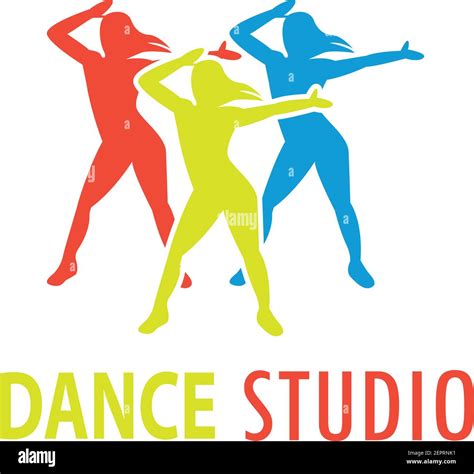 dance logo for dance school, dance studio. vector illustration Stock ...