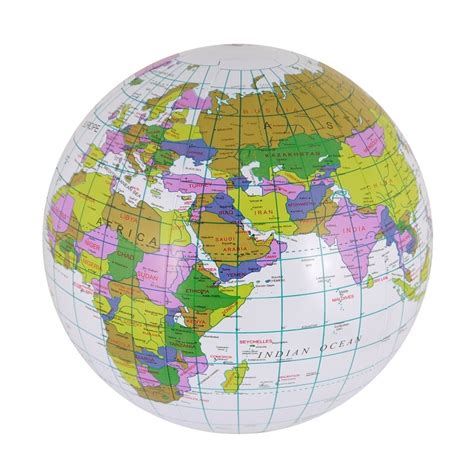 Inflatable Globe Beach Ball - 40cm | Low Cost Wholesale Toys