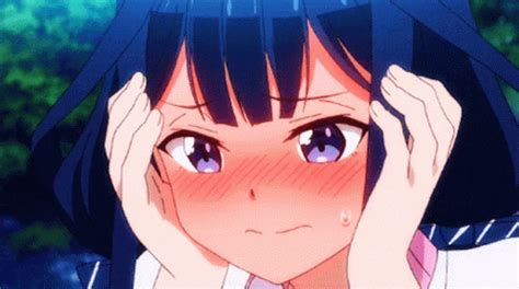 Face Blush GIF - Face Blush Holding - Discover & Share GIFs | Anime kawaii, Casais bonitos de ...