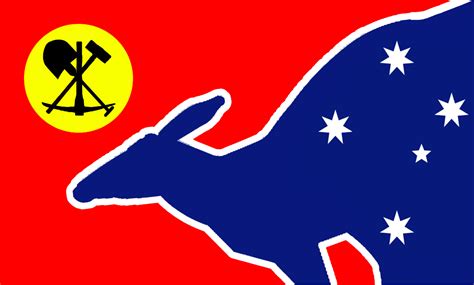 Flag of a Communist Australia : r/vexillology