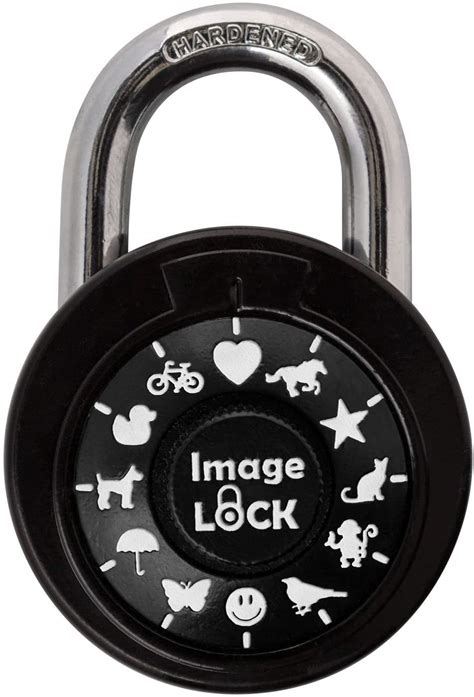 ImageLOCK - Combination Lock White For Locker - Non-reset Lock with Pictures –Double Reinforced ...