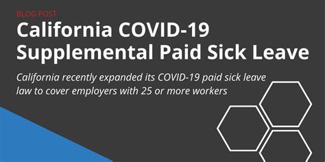 California COVID-19 Paid Sick Leave Update - GovDocs