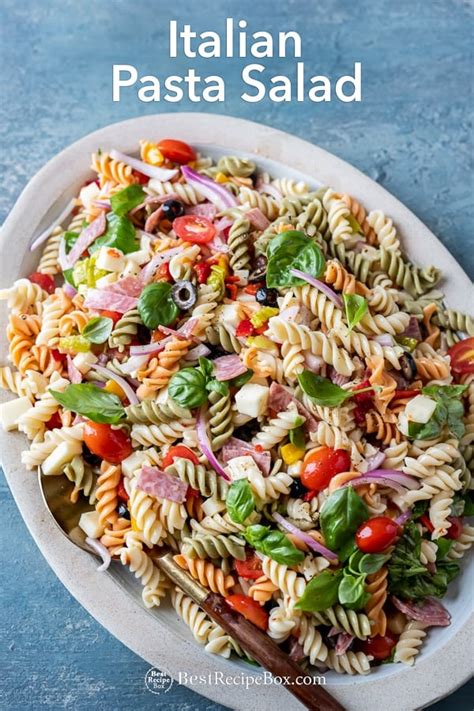 Italian Pasta Salad Recipe: EASY, QUICK, 30 minutes | Best Recipe Box