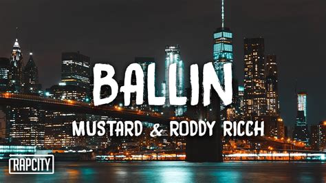 Mustard - Ballin ft. Roddy Ricch (Lyrics) - YouTube