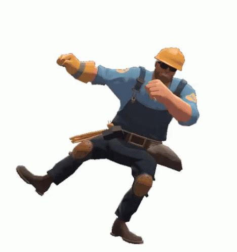 Tf2Conga Dancing Construction Worker GIF - Tf2Conga ...