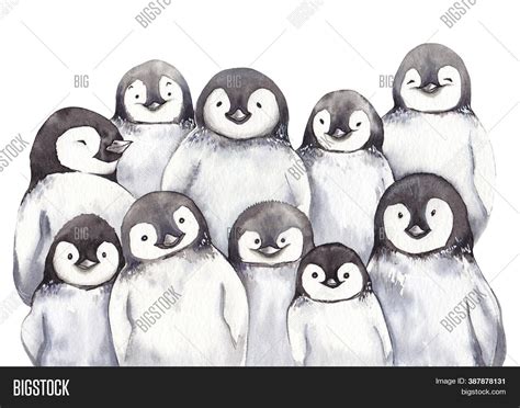 Cute Penguin Family. Image & Photo (Free Trial) | Bigstock