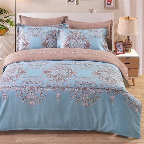 Comforter Bedding Set Well made Polyester Reversible Duvet Cover Set Soft Duvet Cover ...