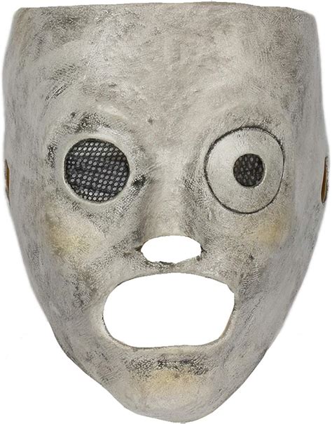 Corey Taylor Mask Cosplay Costume Accessories for Adult Halloween Latex Silver : Amazon.co.uk ...