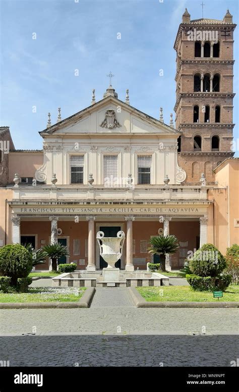 Santa Cecilia church in Trastevere. Rome, Italy Stock Photo - Alamy