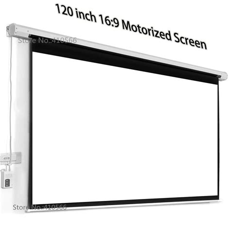 Aliexpress.com : Buy Professional Factory Supply 120 Inch Motorized Screen 16:9 Wide Matt White ...