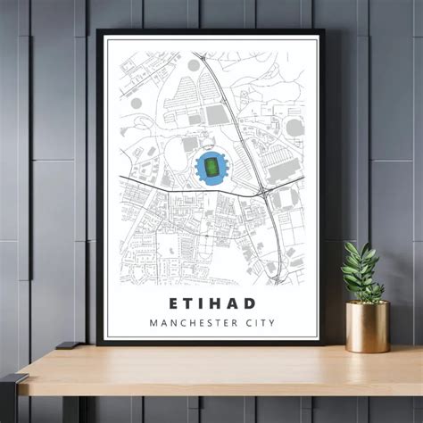 Manchester City Stadium Map | Poster