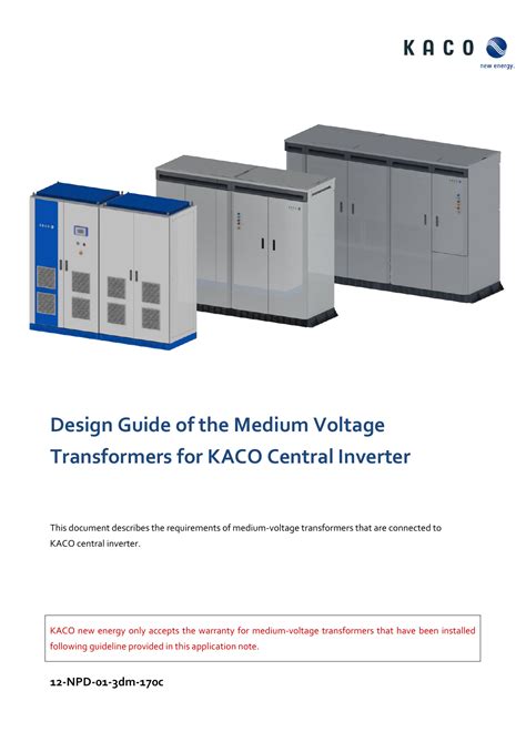 Important Requirements for Medium Voltage Transformers