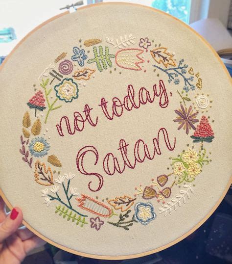 20 Best Embroidered Quotes & Slogans images in 2020 | Embroidered, Embroidery art, Contemporary ...