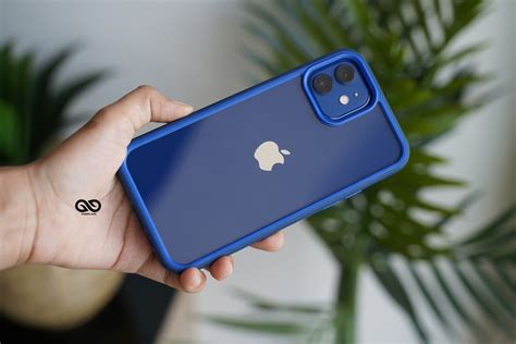 Drop Protection Blue Minimal Case for iPhone 12 Mini - Starelabs India