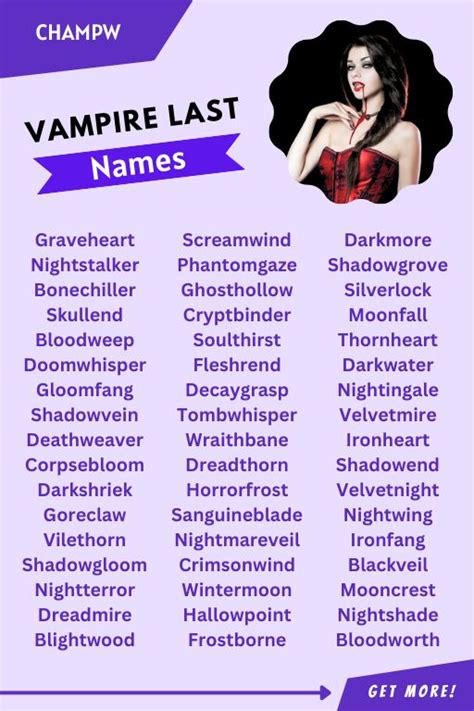 100 Vampire Last Names: Cool, Scary, Funny, Unique