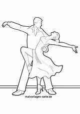 Ballroom Dancer Coloring Pages sketch template