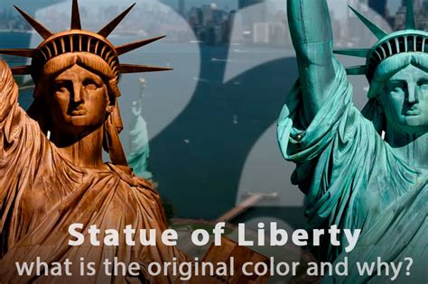 Statue of Liberty Original Color Before Green