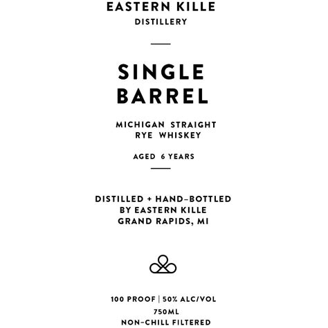 Buy Eastern Kille Distillery Single Barrel Straight Rye Whiskey® Online ...