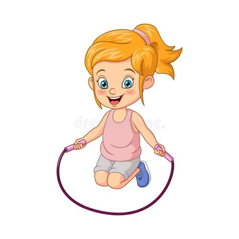 Girl Skipping Stock Illustrations – 1,640 Girl Skipping Stock ...