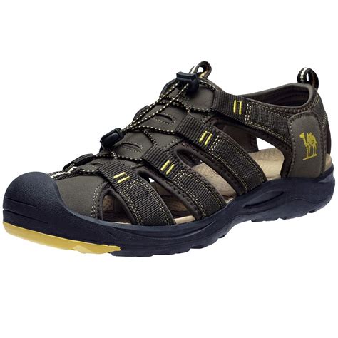 CAMEL CROWN Men's Waterproof Hiking Sandals Closed Toe Water Shoes ...