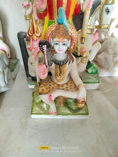 Multicolor Hindu Marble Shiva Statue at best price in Ahmedabad