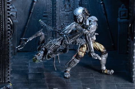 New AvP Celtic Predator vs Grid Alien Battle Damage 2-Pack Info and ...