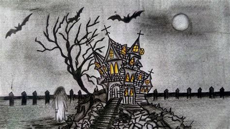 Creepy Castle Drawing at PaintingValley.com | Explore collection of Creepy Castle Drawing