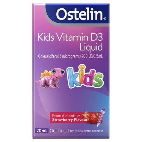 Buy Ostelin Vitamin D Kids Liquid 20ml Online at Chemist Warehouse®